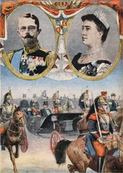 Los Huéspedes de Francia: Rey Gustavo V (1858-1950) y Reina de Suecia Victoria (Viktoria de Baden)