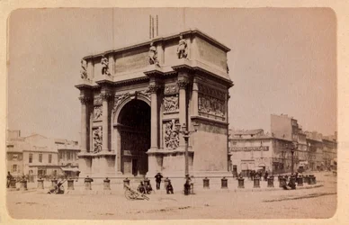 La ciudad de Marsella y sus alrededores alrededor de 1885-1890: el Arco de Triunfo, Colección privada