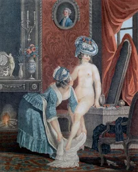 El tocador por Louis Marin Bonnet (1736 - 1793)