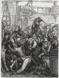 Robo del guardamuebles (actual Hotel de la Marine, Place de la Concorde) - Robo en la semana del 11 al 17 de septiembre de 1792 por una banda encargada por Paul Miette, de una parte de los Diamantes, en el hotel du Garde-Meuble de la Couronne, París