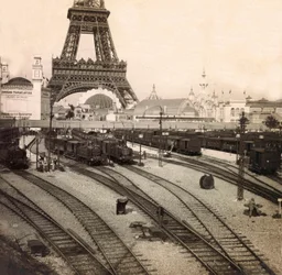Exposición Universal de 1900 - Exposición Universal de 1900 en París: La estación del Campo de Marte - colección privada