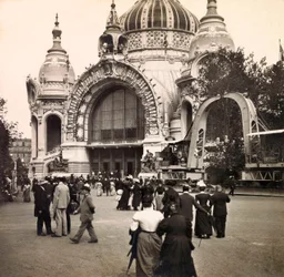 Exposición Universal de 1900 - Exposición Universal de 1900 en París: Palacio de la Metalurgia - colección privada