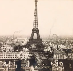 Exposición Universal de 1900 en París: Vista panorámica del Campo de Marte - colección privada
