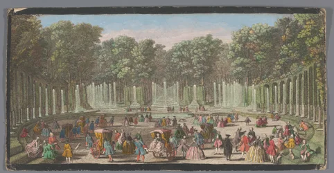 Vista del Teatro de Agua, Versalles