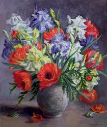 Amapolas e iris, 1991