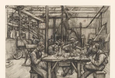 Taller en la fábrica de plata de Begeer