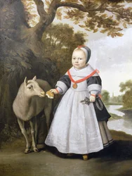 Niño y oveja