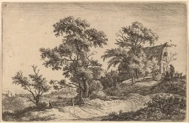 Cabaña en una colina
