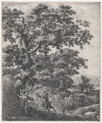 Paisaje con Pan y Siringa, siglo XVII
