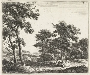 Pastores descansando bajo un árbol Paisajes con árboles (título de serie)