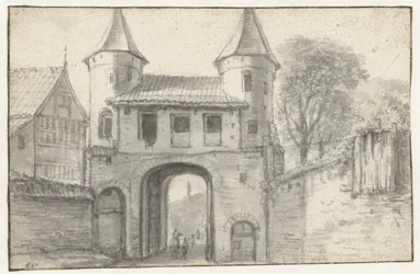 La puerta de la ciudad de Hamburgo (?), vista desde el interior