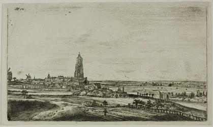 Vista de una ciudad holandesa (Rhenan)