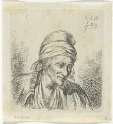 Anciana a la derecha