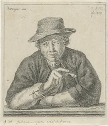 fumador Piscicultor de Schevingsche (título sobre el objeto)