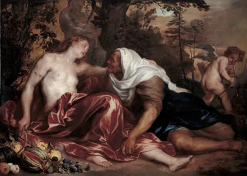 Vertumno y Pomona, ca 1625