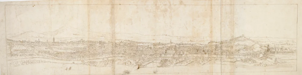 Vista panorámica de Roma desde Monte Mario, Castel S. Angelo en primer plano