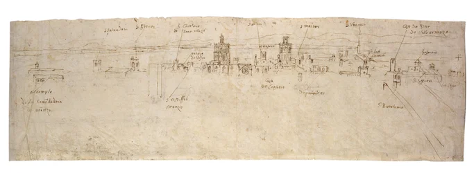 Anverso: Croquis de la laguna de Valencia, la Albufera y la costa y campiña adyacentesVerso: Croquis de varios edificios de Valencia