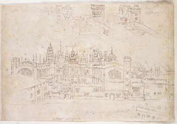 Estudios del Palacio de Oatlands y Hampton Court, c.1544