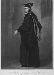 Un licenciado en artes con su traje completo, 1796