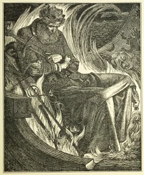 Muerte del Rey Warwulf, pub. 1915
