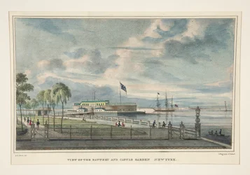 Vista de Battery y del jardín del castillo