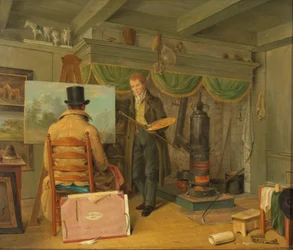El artista en su estudio
El pintor en su estudio
