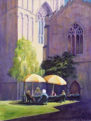 Jardín del refectorio, Catedral de Exeter, 1999