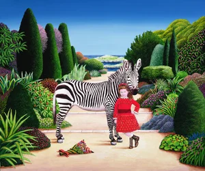 Niña con cebra, 1984