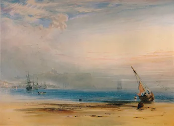 Scarborough desde el otro lado de la bahía, 1850, 1935