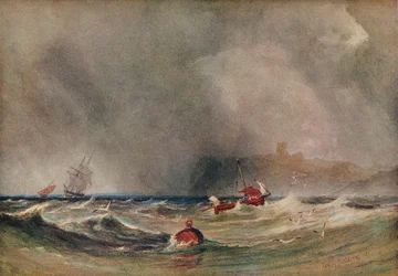 Tormenta frente a Whitby, 1851
