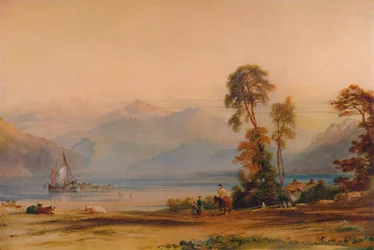 Vista de Snowdon desde Tremadoc, c1842, 1935