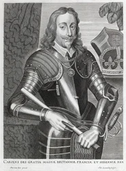 Carolus dei Gratia Magnae Britanniae, Franciae et Hiberniae (grabado en línea)
