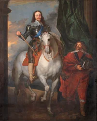 Carlos I a caballo con M. De St. Antoine (óleo sobre lienzo)