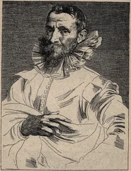 Jan Brueghel el Viejo (o el Ain, conocido como Brueghel de Terciopelo) (1568-1625) - Jan Brueghel el Viejo - grabado después de Anthony van Dyck