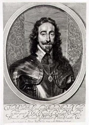 Retrato de Carlos I grabado por William Faithorne 1658