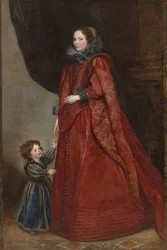 Una dama genovesa con su hijo, c. 1623-1625