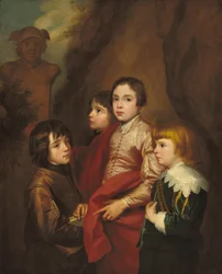 Grupo de Cuatro Niños