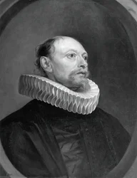 Hombre con gorguera, siglo XVII