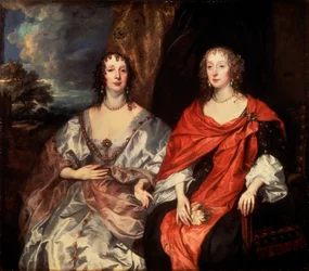 Retrato de Anne Dalkeith y Anne Kirke, 1630s