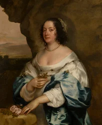 Retrato de Beatrix Hammond, condesa de Oxford, c.1620-41 (óleo sobre lienzo)