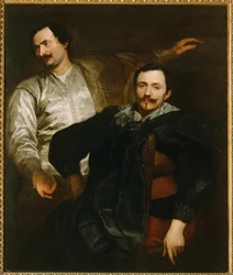 Retratos de los pintores Lucas y Cornelis de Wael (pintura sobre lienzo)