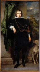 Príncipe Ruprecht von der Pfalz, almirante inglés, hijo de Federico V de Bohemia, el "Rey de Invierno" de la Guerra de los Treinta Años (pintura sobre lienzo)