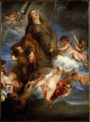 Santa Rosalía intercede por los apestados de Palermo