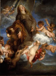 Santa Rosalía Intercediendo por los Afectados por la Peste en Palermo, 1624