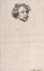 Autorretrato, de La Iconografía, ca. 1640
