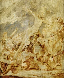 Boceto del levantamiento de la cruz, 1630