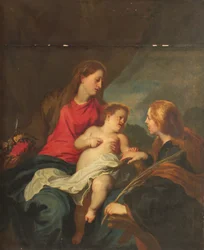 El matrimonio místico de Santa Catalina de Alejandría