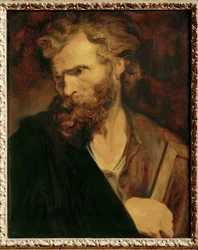 El apóstol Judas Tadeo (pintura sobre madera)
