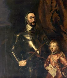 Thomas Howard, Conde de Arundel, y su hijo Lord Maltravers