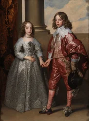 Guillermo II, Príncipe de Orange, y su novia, María Estuardo
Retrato doble de Guillermo II (1626-1650), príncipe de Orange, y la princesa María Estuardo (1631-1660), posteriormente princesa real